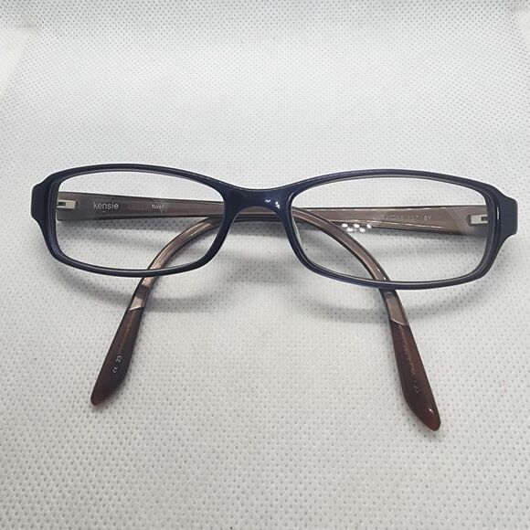 Kensie Float Blue & Brown Prescription Glasses Frames - Picture 2 of 8
